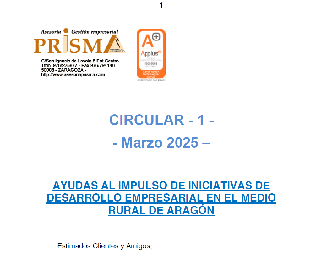 Circular 1 Marzo 25